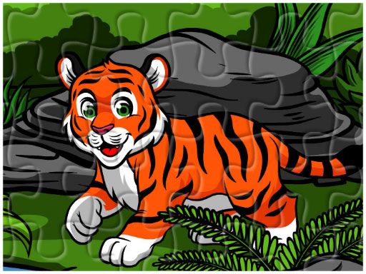 Big Cats Jigsaw - browser game screenshot