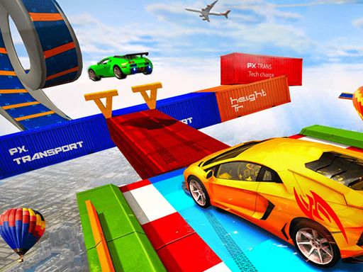 Sky Ramp Car Mega Stunts Big Jump - browser game screenshot