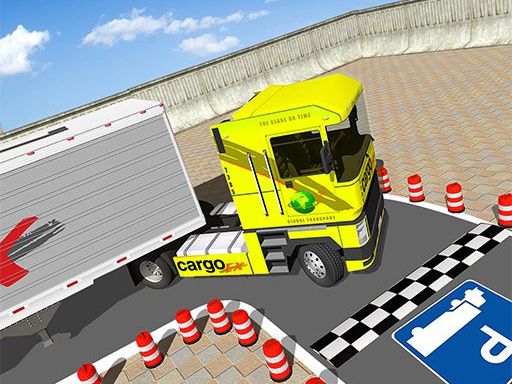 Cargo Truck Parking 2021 - browser game screenshot
