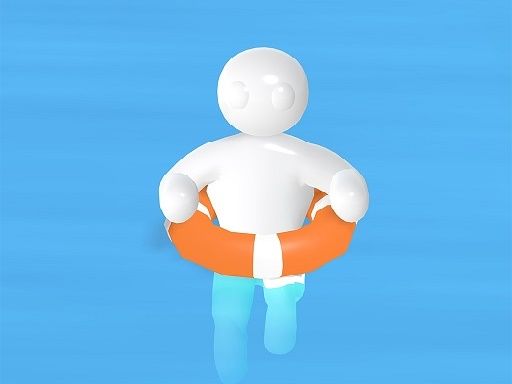 Beach Rescue - browser game screenshot