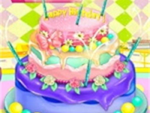 Little Girl Birthday Cake - browser game screenshot