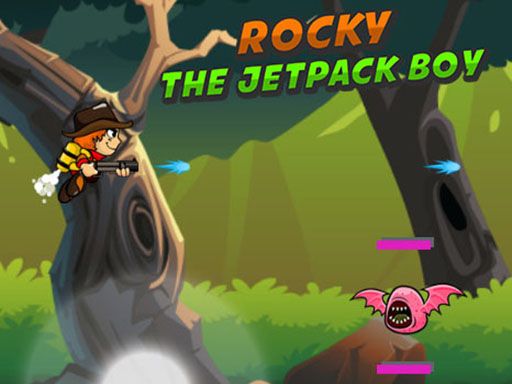 Rocky The Jetpack Boy - browser game screenshot