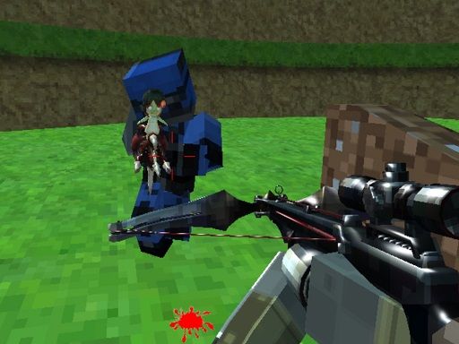 Pixel Paintball Ruins Fun - browser game screenshot