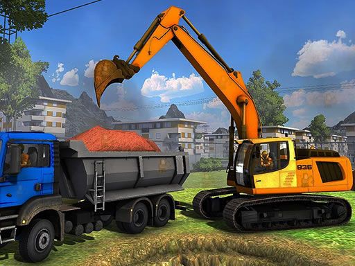 Construction Trucks Hidden Diggers - browser game screenshot