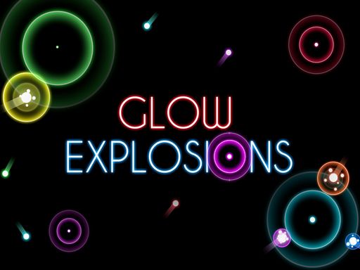 Glow Explosions ! - browser game screenshot