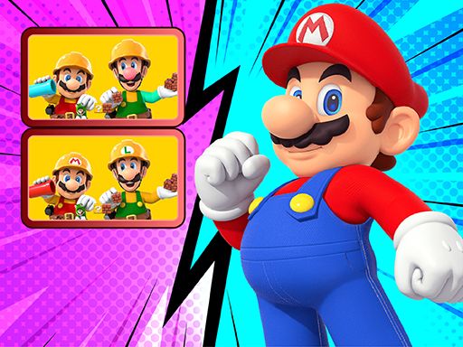 Super Mario Differences Puzzle - browser game screenshot