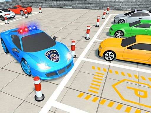 Police Super Car Parking Challenge 3D - browser game screenshot