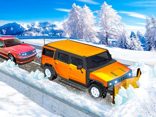 Snow Plow Jeep Simulator - browser game screenshot