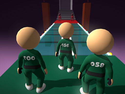 Squid Game 2 Glass Bridge - browser game screenshot