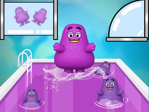Grimace Shake Slide - browser game screenshot