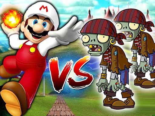 Fat Mario vs Zombies - browser game screenshot
