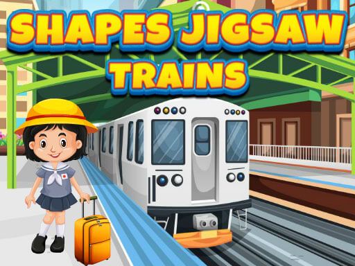 Shapes Jigsaw Trains - browser game screenshot