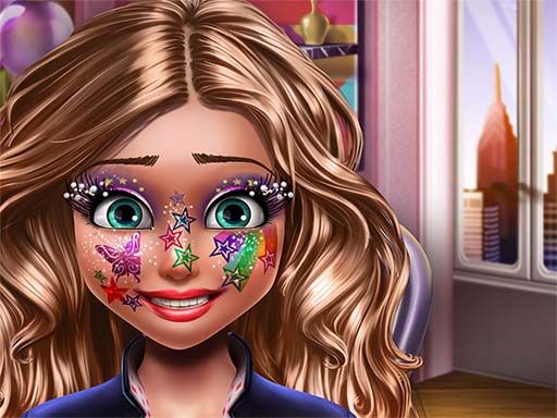 Fabulous Glitter Makeup - browser game screenshot