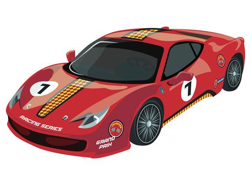 Sport Cars Coloring - browser game screenshot