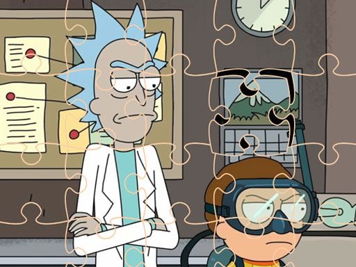 Rick and Morty Jigsaw - browser game screenshot
