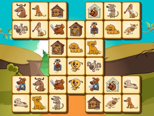 Mahjong Dogs - browser game screenshot