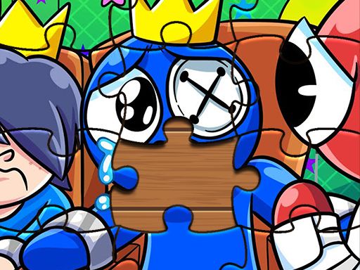 Rainbow Friends Puzzle - browser game screenshot