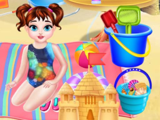 Baby Taylor At Beach - browser game screenshot