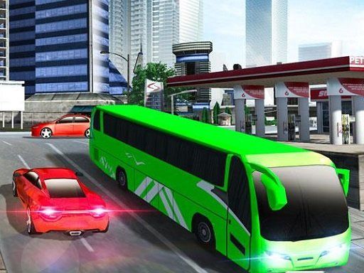 Bus Driving 3d simulator - browser game screenshot