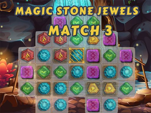 Magic Stone Jewels Match 3 - browser game screenshot