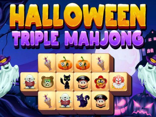 Halloween Triple Mahjong - browser game screenshot
