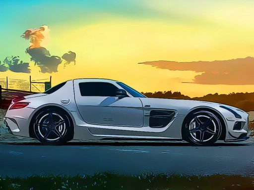 Fast German Cars Jigsaw - browser game screenshot