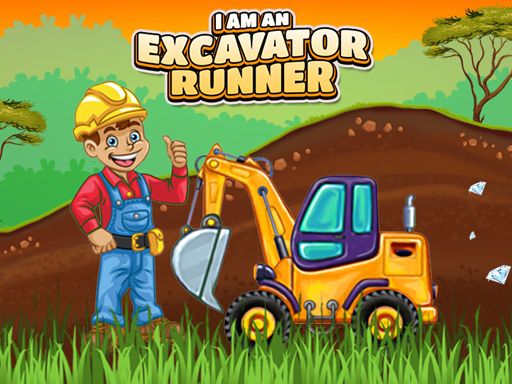 I am an Excavator Runner Game - browser game screenshot