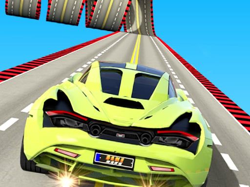 Mega Ramp Car Stunts Crazy Car - browser game screenshot