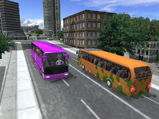 Auto Bus Driving 2024 - browser game screenshot