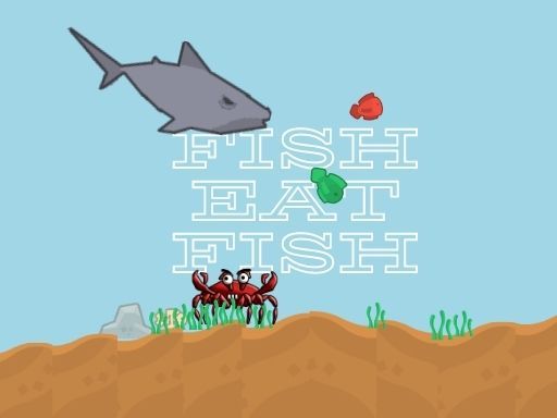 Fish eat fish 2 player - browser game screenshot