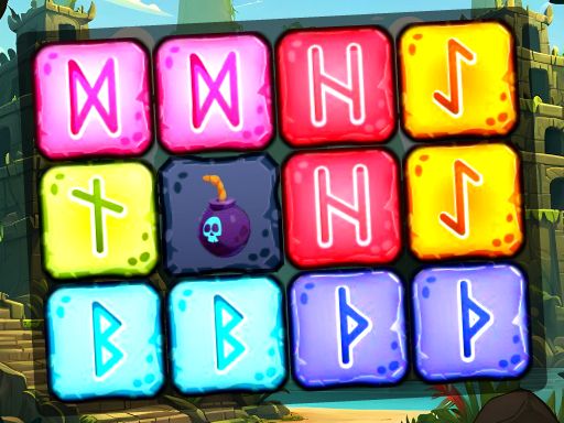 Runic Block Collapse Runic Block Collapse - browser game screenshot