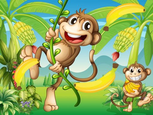 Jungle Monkey Run - browser game screenshot