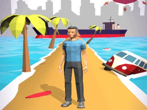 Tsunami Escape Run - browser game screenshot