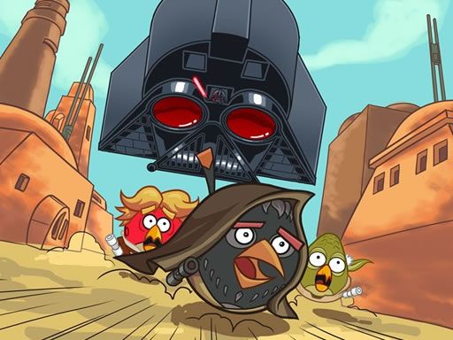 Angry Birds Star Wars Coloring - browser game screenshot