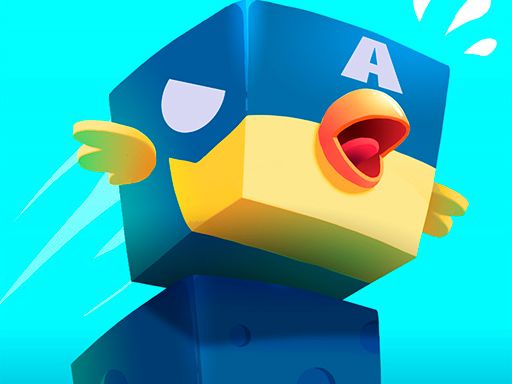 Square Hero Bird - browser game screenshot