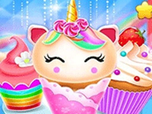 Unicorn Mermaid Cupcake Cooking Design - Creative  - browser game screenshot