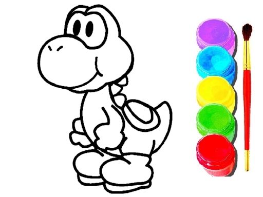 Mario Coloring Book - browser game screenshot