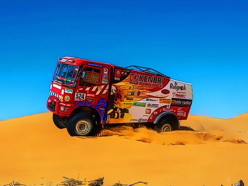 Desert Rally Puzzle - browser game screenshot