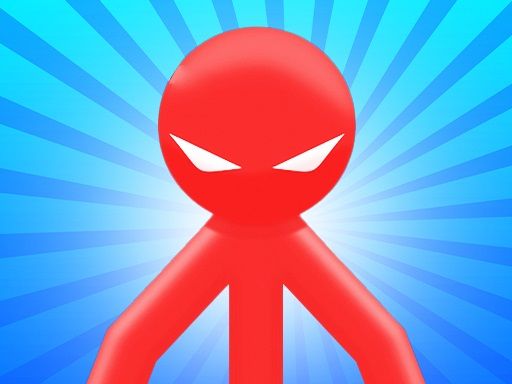 Red Stickman vs Monster School - browser game screenshot