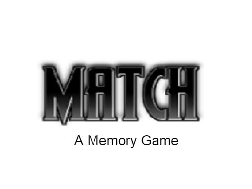 Match - A memory game - browser game screenshot