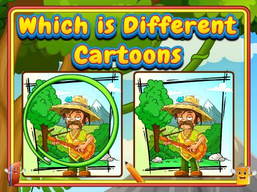 Which Is Different Cartoon - browser game screenshot