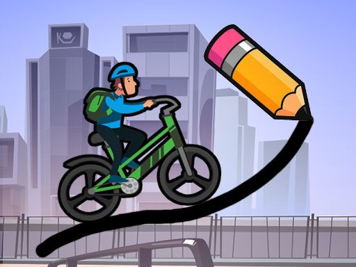 Draw The Bike Bridge Draw The Bike Bridge - browser game screenshot