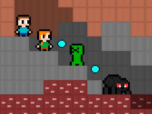 MCBros PixelCraft - browser game screenshot
