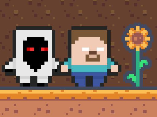 Entity 303 vs Herobrine - browser game screenshot