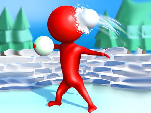 StickMan Snow Fight - browser game screenshot