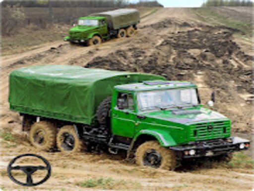 army bomber truck go - browser game screenshot