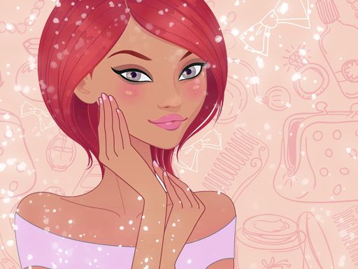 Anime Girls Fashion - Makeup & Dress up - browser game screenshot
