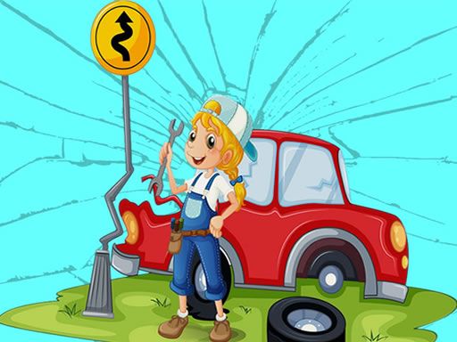 Broken Cars Jigsaw - browser game screenshot