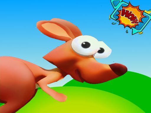 New game kangaroo jumping and running - browser game screenshot