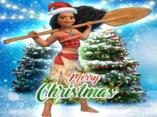 Moana Christmas Sweater Dress Up  - browser game screenshot